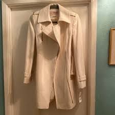 Long sleeves with belted snap cuff trim. Michael Kors Asymmetrical Belted Coat Camel Online