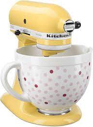 Best Buy Kitchenaid Ksm150psmy Artisan Series Tilt Head Stand Mixer Majestic Yellow Ksm150psmy Pink Kitchen Kitchen Aid Cute Kitchen