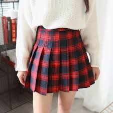 Black And White Plaid Skirt Outfit Ideas Students Grid Pleated Skirt Kw1711050 Plaid Pleated Skirt Pleated Skirt Outfit Plaid Fashion