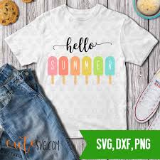 Download Hello Summer Ice Cream Svg Dxf Png Cut Files Summertime