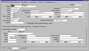 Patient Registration For Medical Offices Medical Office Access Database Inventory Management Templates