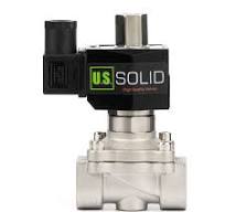 Válvula Solenóide de 3/4" - Válvula Elétrica de Aço Inoxidável 24 V DC,  Normalmente Aberta, Vedação Viton - TNP