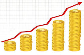 Stacked Coins Growth Chart Vectorjunky Free Vectors