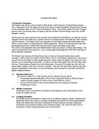 Maybe you would like to learn more about one of these? Cafe Business Plan Template Free Download
