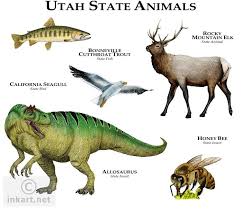 Full Color Illustration Of A State Animals Of Utah Animals Wild Wildlife Animals Animal Posters