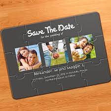 In this delightful game, very young children can have fun and learn while putting together five simple puzzles. Classic Grey Personalized Photo Collage And Personal Message Wedding Save The Date Invitation Puzzles