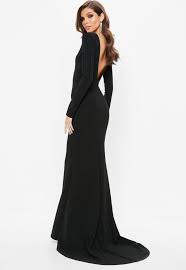 Missguided Black Open Back Maxi Dress Black Tie Event Dresses Maxi Dress Black Gown Dress