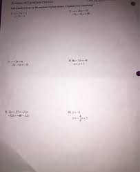 Let's stick y = 0 into the first equation: Solved Systems Of Equations Practice Date Solve Each Sy Chegg Com