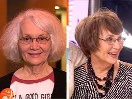 You Won T Recognize This 75 Year Old Texan After Her Makeover Hair Makeover Before After Hair Older Women Hairstyles