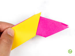 Take one outside corner and fold it in so that the edge matches up with the diagonal crease you just created. How To Make An Origami Transforming Ninja Star With Sticky Notes Resources That Click