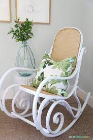 Cane Back Rocker Makeover Via Life On Virginia Street Furnituremakeover Diyproject Diy Diyfurn Rocking Chair Makeover Bentwood Rocking Chair Chair Makeover