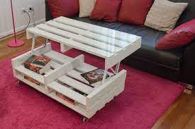 table basse relevable mesas de paletes moveis de paletes paletes de madeira