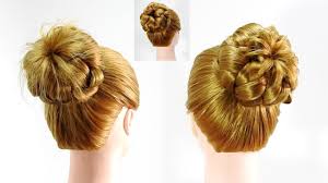 結婚式髪型お呼ばれ自分で簡単に お団子ヘアアレンジ パーティー ヘア