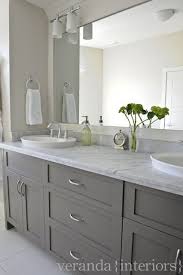 Decorating Cents Gray Bathroom Cabinets Bathroom Remodel Master Grey Bathroom Cabinets Veranda Interiors