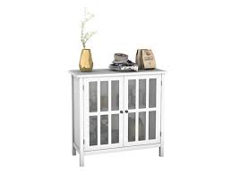 Buffets, sideboards & china cabinets : Costway Storage Buffet Cabinet Glass Door Sideboard Console Table Server Display White Stacksocial