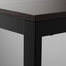 Https Www Ikea Com No No P Vangsta Uttrekkbart Bord Svart Mork Brun 10420152 Ikea Ikea Extendable Dining Table Table