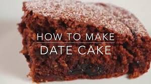 Date Cake Recipe Youtube