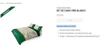 Vino santa helena la magia del vino chileno paraguay packaging paraguay, asunción, vinos coleccionables edición limitada avisos para periódi развернуть. Santa Helena Se Vuelve Viral Gracias A Su Tienda Oficial Tienen Hasta Un Set De Cama De Vino Blanco
