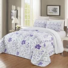 Shop from the world's largest selection and best deals for super king size decorative quilts & bedspreads. Purple And Grey Bedding Comforter Sets For All Budget