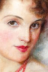 William Arbor-Brown Kirkpatrick oil Portrait of Marion Powers 0 for sale at  auction