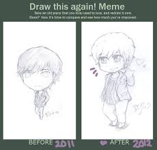 Lets Draw This Again Meme By Cheekyflower On Deviantart Drawing Meme Cool Drawings Art