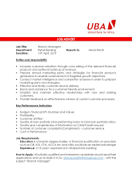 A branch manager is an employee who oversees the operations of a branch of a bank or financial institution. Uba Uganda On Twitter Vacancies Branch Managers Do Your Have In Depth Knowledge Of The Banking Sector Are Customer Centric With Good Interpersonal Persuasive And Negotiation Skills We Are Looking For You