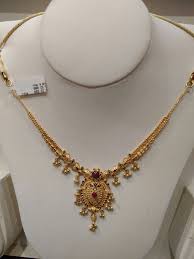 Light Weight Necklace For Kids 25gms Gold Necklace Designs Bridal Gold Jewellery Designs Gold Jewellery Design Necklaces