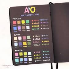 Archer And Olive Acrylograph Pens Review Masha Plans Bullet Journal How To Start A Stationery Addict Journal Stationary