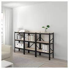 bror open kast zwart hout ikea stellingkast kast ikea