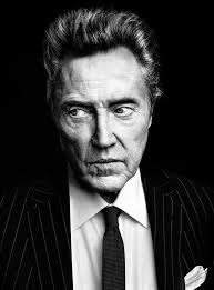 Christopher Walken black and white portrait