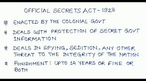 Official secrets act understanding electricity, released 30 march 2009 1. Official Secrets Act 1923 Youtube