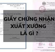 Giấy Chứng Nhận Xuất Xưởng Là Gì? Tại Sao Cần Có Giấy Chứng Nhận