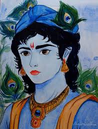 Jagannath drawing with water colour