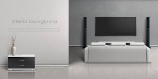 Free Vector Realistic Mockup Of Living Room With Modern Home Theater System The best home theater systems are proof of how times have changed.