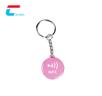 사용자 정의 도매 NFC 에폭시 수지 태그 열쇠 고리 소셜 미디어 ...
