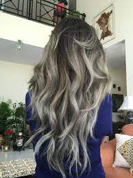 Platinum Grey Balayage Hair Gray Balayage Balayage Hair Grey Balayage Hair