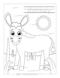 In this exercise, your child should trace the lines and color the picture. Farm Animals Tracing Coloring Pages Itsybitsyfun Com