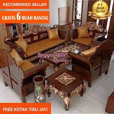 Selain itu, memiliki konstruksi kuat yang terbuat dari bahan kayu jati pilihan. Harga Kursi Tamu Jati Terbaik Furniture Perlengkapan Rumah Juni 2021 Shopee Indonesia