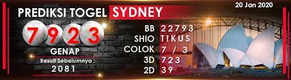 Prediksi Togel Sydney 20 Januari 2020 Sydney Shio Instagram