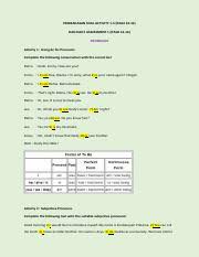 He will meet us later. Pembahasan Soal Lks Pdf Pembahasan Soal Activity 1 5 Page 10 12 Dan Daily Assessment 1 Page 14 16 Pronouns Activity 1 Using Be For Pronouns Complete Course Hero