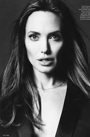 Black And White Elle Magazine Cover Elle Editorial Featuring Angelina Jolie Magazine Cover Elle Magazine Fashion Editorial Fashion Fashion Photography Angelina Jolie Elle Magazine Cover