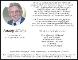 Fc köln sowie die letzten spiele untereinander. Traueranzeigen Von Rudolf Kleine Wirtrauern