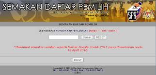 Dimanakah untuk membuat semakan daftar pemilih ? Semakan Daftar Pemilih Spr 2016 Simple Suri