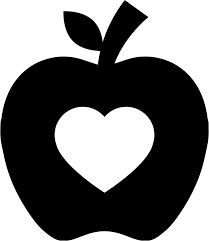 Download Apple Silhouette With Heart Shape Svg Png Icon Free Apple With Heart Clipart Transparent Png Full Size Clipart 5239907 Pinclipart