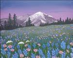 Rainier at Twilight! Upgrade to Wood 4 Rustic Vibe
