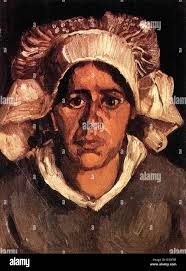 Vincent van Gogh: Head of a Peasant Woman with White Cap. 1885. Oil