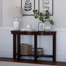 We did not find results for: Murrieta Two Tier Half Moon Rustic Solid Wood Entryway Console Table