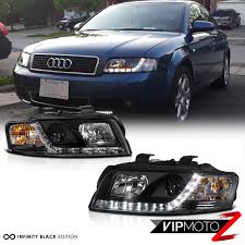 2002 2005 Audi A4 Typ 8e B6 Black Led R8 Style Projector Headlight Lamps Sedan Audi A4 Audi New Trucks