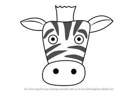 If you are drawing a zebra print clothes you can make some realistic looking. Step By Step How To Draw A Zebra Face For Kids Drawingtutorials101 Com