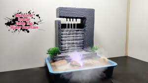 The benefits of wall fountains and waterfalls. Diy Super Indoor Tabletop Water Fountain Amazing Indoor Rain Waterfalls Fountain Youtube
